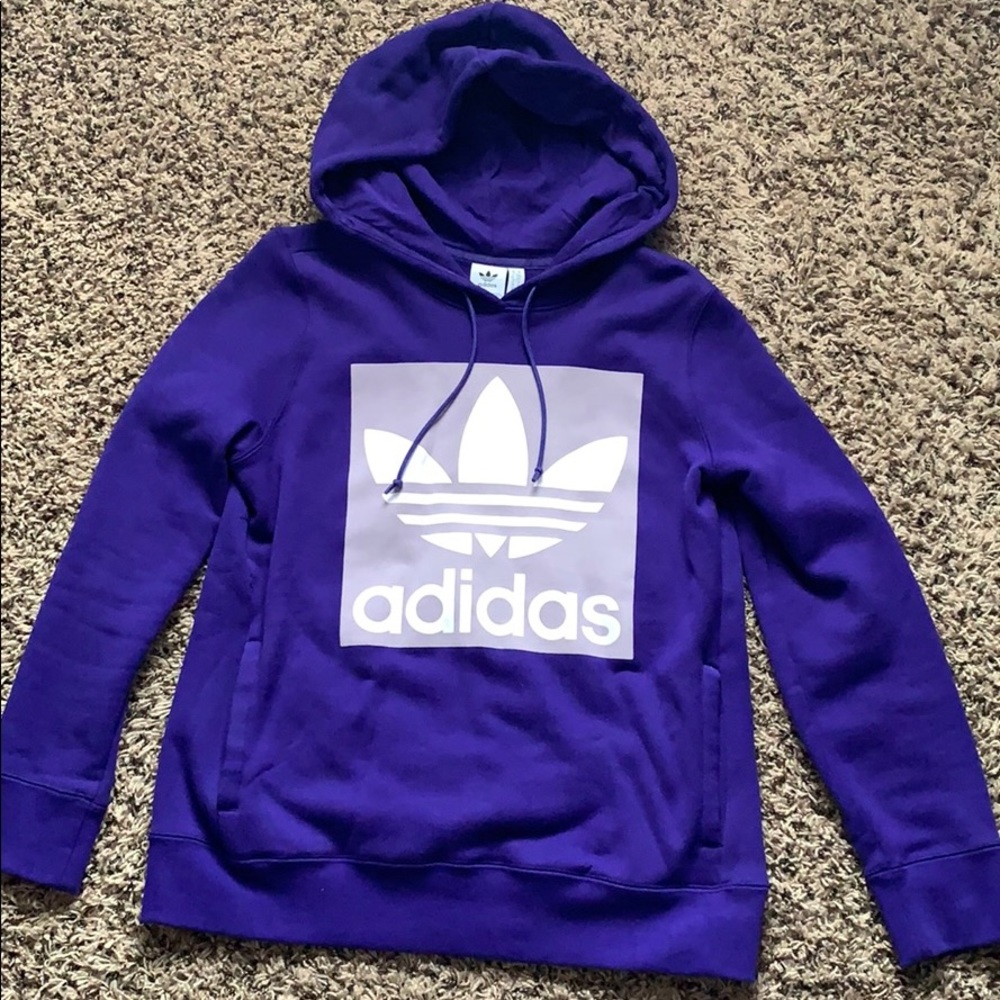 Purple adidas hoodie